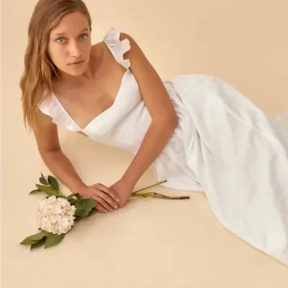 Reformation Vecchio linen dress - toquedesaborminas.com.br